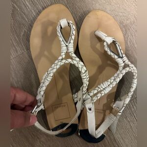 Dolce Vita Women Dixin Leather Sandals White US - 8